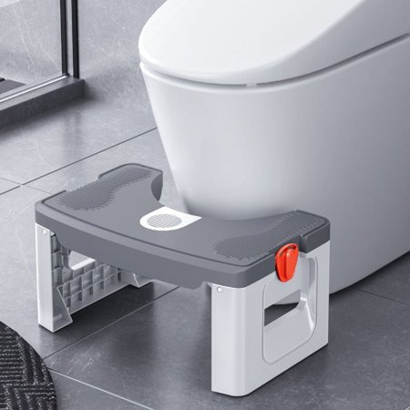 Jiarui Squatty Potty Toilet Stool Foldable Step Stool Portable Collapsible Toilet Poop Foot Stool ,7In