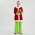 thumbnail image 3 of Lucakuins Traje de Navidad, disfraz de monstruo, tops peludos, pantalones, sombrero, guantes, calcetines, disfraz de cosplay Lucakuins moda, 3 of 9