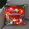thumbnail image 4 of Decoración navideña Funda de almohada LED con forma de gato Regalo de Año Nuevo de Navidad 45x45cm, 4 of 5