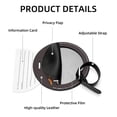 thumbnail image 4 of Halloween Font 2pcs PU Leather Round Bag Tags Suitcase Handbag Tags with Privacy Cover and Name ID Tag for Travel Luggage, Handbags, Backpacks, School Bags, 4 of 6