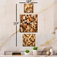 thumbnail image 3 of Designart "Boulevard of Freshly Baked Biscotti" Desserts Oversized Wall Clock - Set Of 3 - Extra large Traditional Clock For Office Décor - Large Vertical Clock, 3 of 6