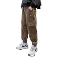 thumbnail image 5 of Pantalones con forro polar a la moda para niños, ropa deportiva de estilo otoño/invierno 2024, pantalones deportivos medianos a grandes para niños, 5 of 5