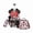 Red Bow, variant on Kids Rolling Backpack for School Girls Roller Backpacks with Wheels Wheeled Bookbag for Elementary Students Ages 6-12