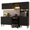 thumbnail image 1 of Cocina Integral Madesa Gourmet 235cm Marrón/Negro 01, 1 of 11