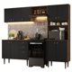 thumbnail image 1 of Cocina Integral Madesa Gourmet 235cm Marrón/Negro 01, 1 of 11