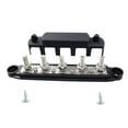 thumbnail image 1 of Bloque de Distribución de Energía DYNWAVEMX Barra Colectora 5 Postes Negro, 1 of 7