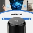 thumbnail image 6 of MCQ 36 Inch Tower Fan, 25 ft/s Bladeless Fan Cold Air, 28dB Quiet for Sleep, 12H Timer, 5 Speeds, 4 Modes, LED Display，Oscillating Floor Fan for Bedroom & Living Room, Gray, 6 of 9