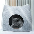 thumbnail image 3 of 2x Portable Removable Felt Cat House Cats Kittens Houses Pet Supplies Indoor Zulema none, 3 of 8