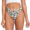 thumbnail image 1 of Fotbe Train Tanga Sin Costuras para Mujer con Estampado – Panties Invisibles, Transpirables y Cómodos para Uso Diario-Small, 1 of 6