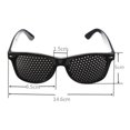 thumbnail image 5 of 2 piezas de gafas de rejilla, gafas con orificios, gafas con orificios, gafas con patillas plegables, color negro, 5 of 5