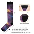 thumbnail image 3 of FORMRS Womens Knee High Socks Casual Long Thick Travel Daily Wear, 1 Pair, Blue Neon Road, 3 of 6