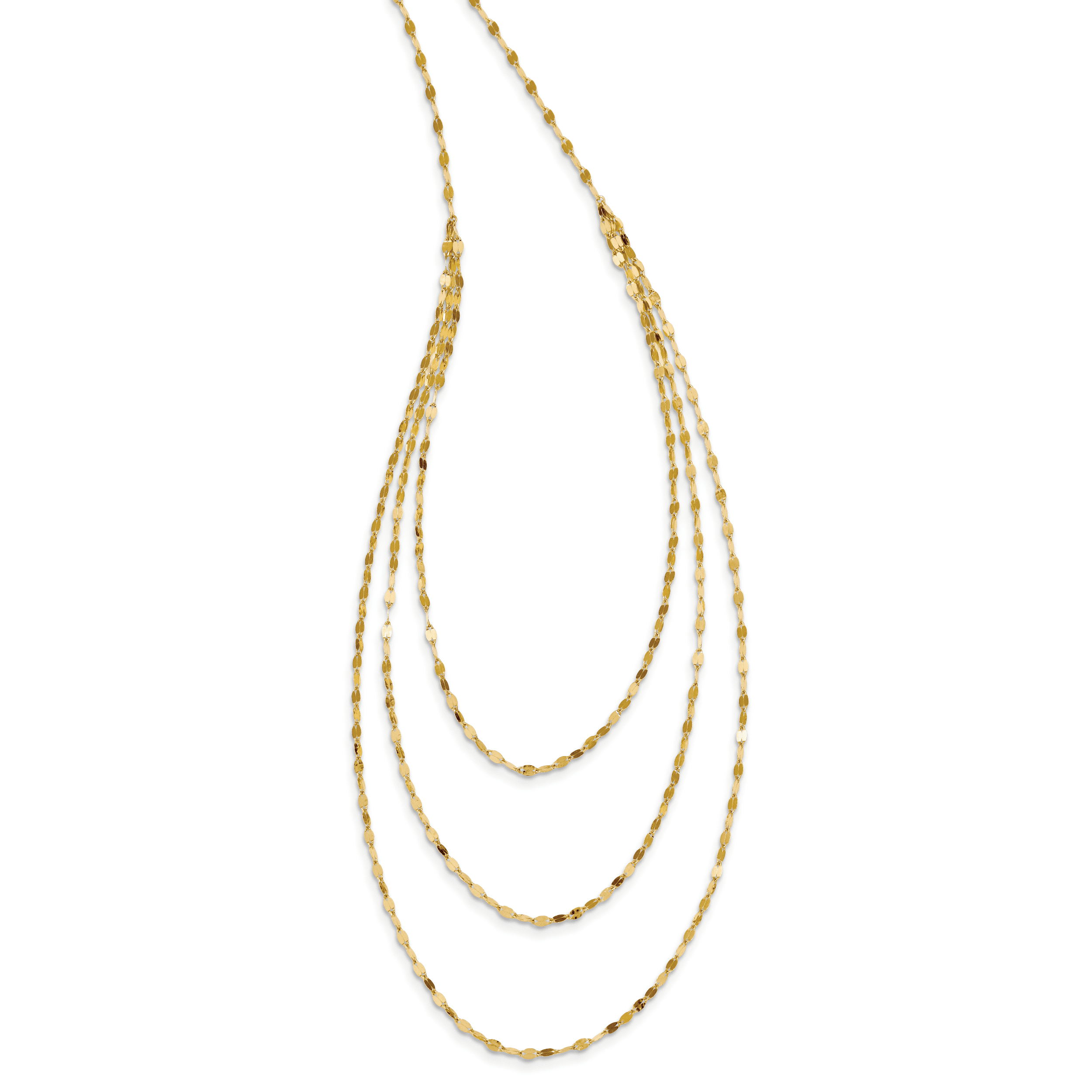 long gold chain necklace with pendant