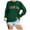 Green, variant on Ladies Fashion Casual Letter Printed Round Neck Long Sleeve Hoodie Top Athletic Hoodies Jogging Outfits Women Set Corded Sweatshirt Going Out Tops Women Women's Sweatshirts Comfortable Sweat Shirts