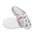 thumbnail image 3 of KLL Stamp Set Collection Pattern Adult Unisex Cozy Slippers,Fuzzy Slip-on Slippers TPR Sole Slippers Comfort Plush Home Footwear for Indoor & Outdoor-37/38, 3 of 7