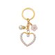 thumbnail image 1 of Llavero con forma de corazón y perla para mujer, 1 of 1