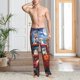 thumbnail image 2 of Fotbe Halloween Pets Pumpkins Pantalones de Pijama para Hombre, Pantalones de Dormir, Pantalones de Casa con Cintura Ajustable y Bolsillos-XX-Large, 2 of 6