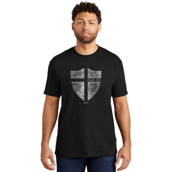 Light Source Mens T-Shirt Cross Shield