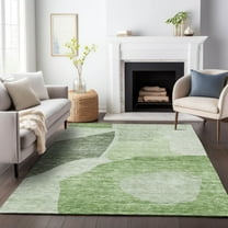 Addison Rugs Mayfield Washable Transitional Abstract Aloe Rectangle Rug, 10' x 14'