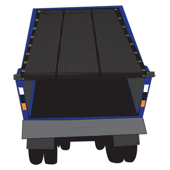 7' x 16' Premium Dump Truck Tarp Vinyl Mesh Tarp Fits Most Manual or Electric Dump Truck System