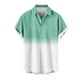 thumbnail image 5 of Mens Casual Manga Corta Botón Abajo Camisas Turndown Cuello Blusa de Impresión, Poliéster Ligero Top de la Moda para el Verano Al Aire Libre Y el Uso Diario, 5 of 6
