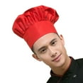 thumbnail image 6 of Ferencaa Mushroom Style Kitchen Restaurant Hat Chef Cook (Red), 6 of 6
