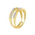 thumbnail image 2 of AFFY Round Shape White Cubic Zirconia Enhancer Guard Ring in 10k Yellow Gold-8.5, 2 of 3