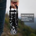thumbnail image 2 of 30oz Goth Gothic Tumbler with Handle and Straw, Stainless Steel Vacuum Insulated Flip Straw 30 oz Butterfly Tumbler, Spill Proof Moon Travel Mug, Witch Decor Gifts for Women, 2 of 6