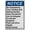 Warning Sign 3, variant on Industrial Caution Sign No Trespassing Sign 8 in" x 12 in" UV Resistant Indoor Outdoor Workplace Industrial Caution Warning Sign #329
