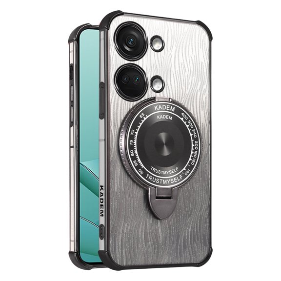 Kickstand Case for OnePlus ACE 2V Cover Soft TPU Silicone Phone Case with Luxury Magnetic Mirror Stand Shell for Women Men Anti-Fall Protective Cover Compatible with OnePlus ACE 2V Case