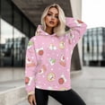 thumbnail image 5 of SCRAWLGOD Rabbits Woman Hoodie Pullover Womens Hooded Sweatshirt Pullover for Women Plus Size M Long Sleeve Ladies Pullover Hoodies Warm Oversized Sweatshirt for Women Trendy Fall, 5 of 7