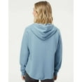 thumbnail image 3 of Independent Trading Co. Women's California Wave Wash Full-Zip Hooded Sweatshirt, 3 of 5
