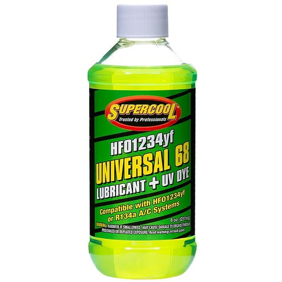 Supercool AC Refrigerants and Lubricant,8 oz,Green 48663-8D