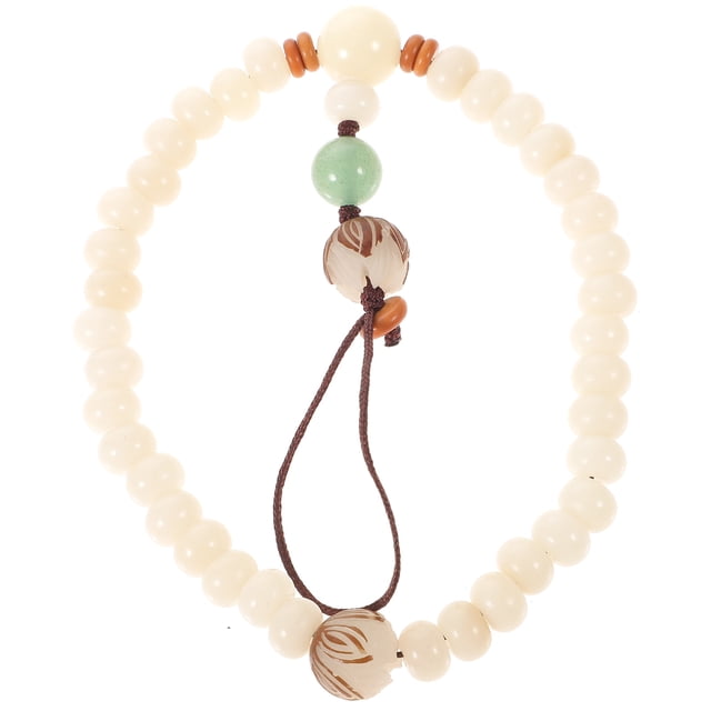 SHISUYAN Mobile Strap- Chinese Style Beaded Charm Wrist Strap Cellphone Lanyard, Hanging Rope Chain Charm Pendant for Phones Keys Bags