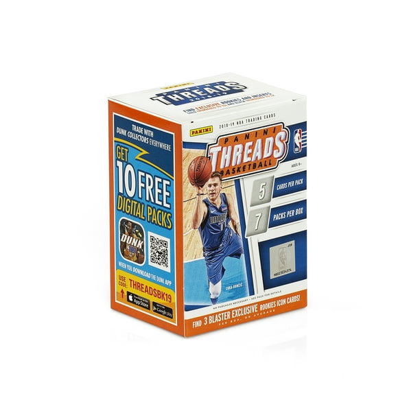 Panini Threads 18 19 Basketball Blaster Box 35 Total Trading Cards 3 Exclusive Rookie Icon Cards Look For Auto And Rookie Gold Parallels Numbered To 25 Walmart Com Panini Threads 18 19 Basketball Blaster Box 35 Total Trading Cards 3 Exclusive Rookie Icon Cards Look For Auto And Rookie Gold Parallels Numbered To 25 Walmart Com