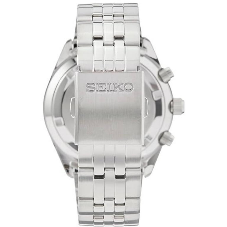 【新品未使用】SEIKO クロノグラフ SSB429P1 Seiko SSB429P1 Men's Black Dial Steel Bracelet Chronograph