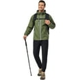 thumbnail image 6 of Little Donkey Andy Men’s Lightweight Windbreaker Jacket Breathable Windproof Hooded Wind Coat Hiking Running Golf Outdoor Travel Pesto Green S, 6 of 7