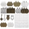 thumbnail image 3 of 35PCS Silicone Pendant Mold Set Assorted Epoxy Jewelry Mold Resin Casting Mold, 3 of 10