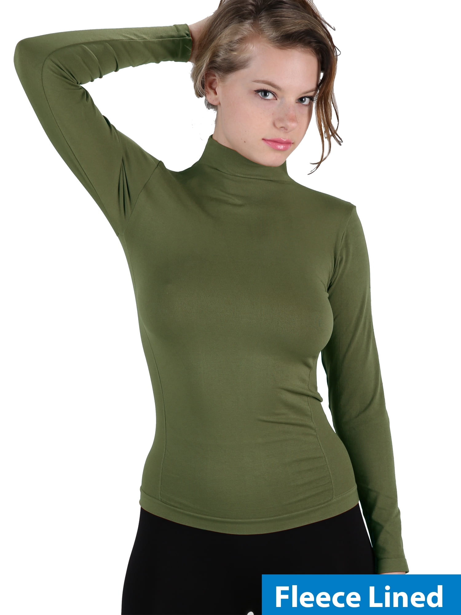 fleece lined turtleneck