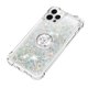 thumbnail image 4 of Funda para iPhone 12 Pro con Brillo Líquido Flotante, Purpurina, Parachoques y Anillo Giratorio Soporte, 4 of 5