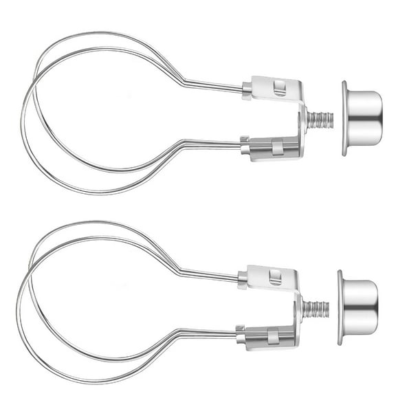 lanema 2Pcs Lamp Shade Light Bulb Clip Adapter Lamp Shade Holder Clip on Lampshade Adapter Bulb Spring Clip Easy to Install