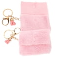 thumbnail image 4 of EeaseMX 2 llaveros colgantes para monedero, llavero de peluche, decoración, 4 of 8