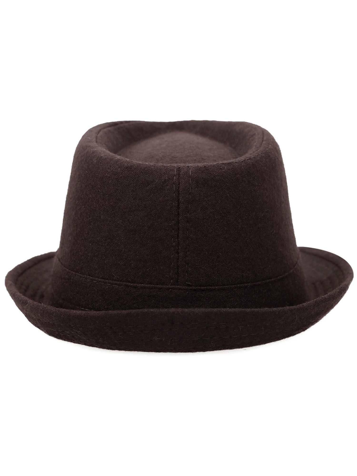 Simplicity Indiana Men's Adult Deluxe Structured Fedora Hat, Brown - image 3 of 4