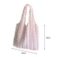 thumbnail image 4 of PENGXIANG Shopping Bag Cloud Bubble High Capacity Soft Cloth Portable Handle Space-Saving Storage Solid Color Women Shoulder Tote Bag Daily Accessory, 4 of 11