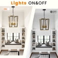 thumbnail image 5 of LovingAHome 4-Light Black Gold Farmhouse Ceiling Light Fixture for Dinning Room Kitchen Island, 5 of 6