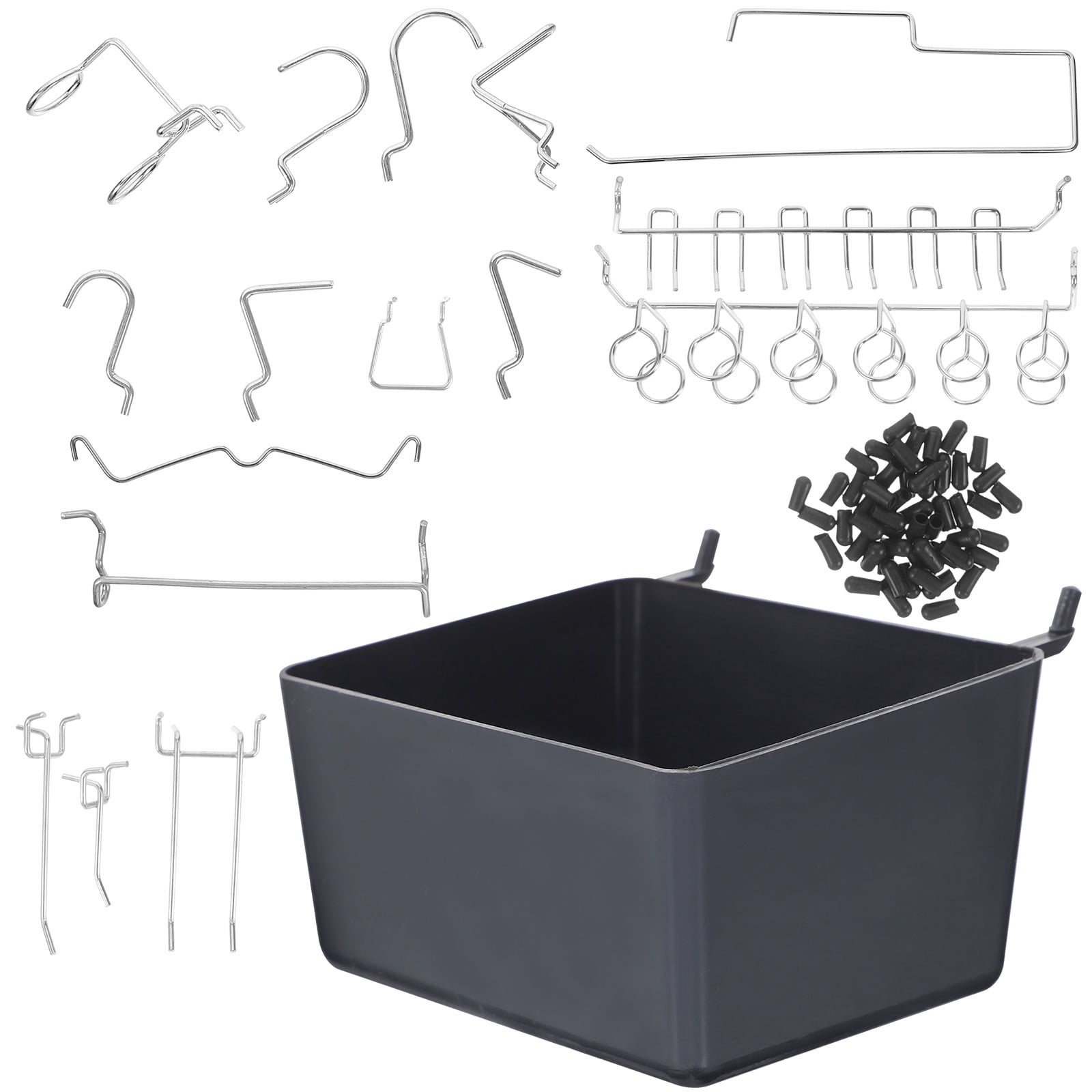 LEXSOMEO 120pcs Pegboard Hook Assortment Hooks Peg Board Organizer Per Board Accessories