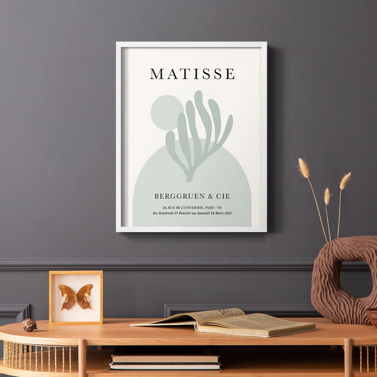 Matisse CLXXIV Framed Print in White Solid Wood 11 x 14 Framed Print