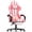 Pink, variant on SOONTRANS Blue Gaming Chairs with Footrest, PC Computer Chairs for Adults, Ergonomic Office Chair with Height Adjustment,Retractable Footrest,Headrest & Massage Lumbar Support,Racing Game Gamer Chair