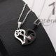 thumbnail image 4 of 1 Par Liebhaber Halskette Liebe Herzschloss Schlssel Anhnger Paare Puzzle Schmuckschwarz, 4 of 5
