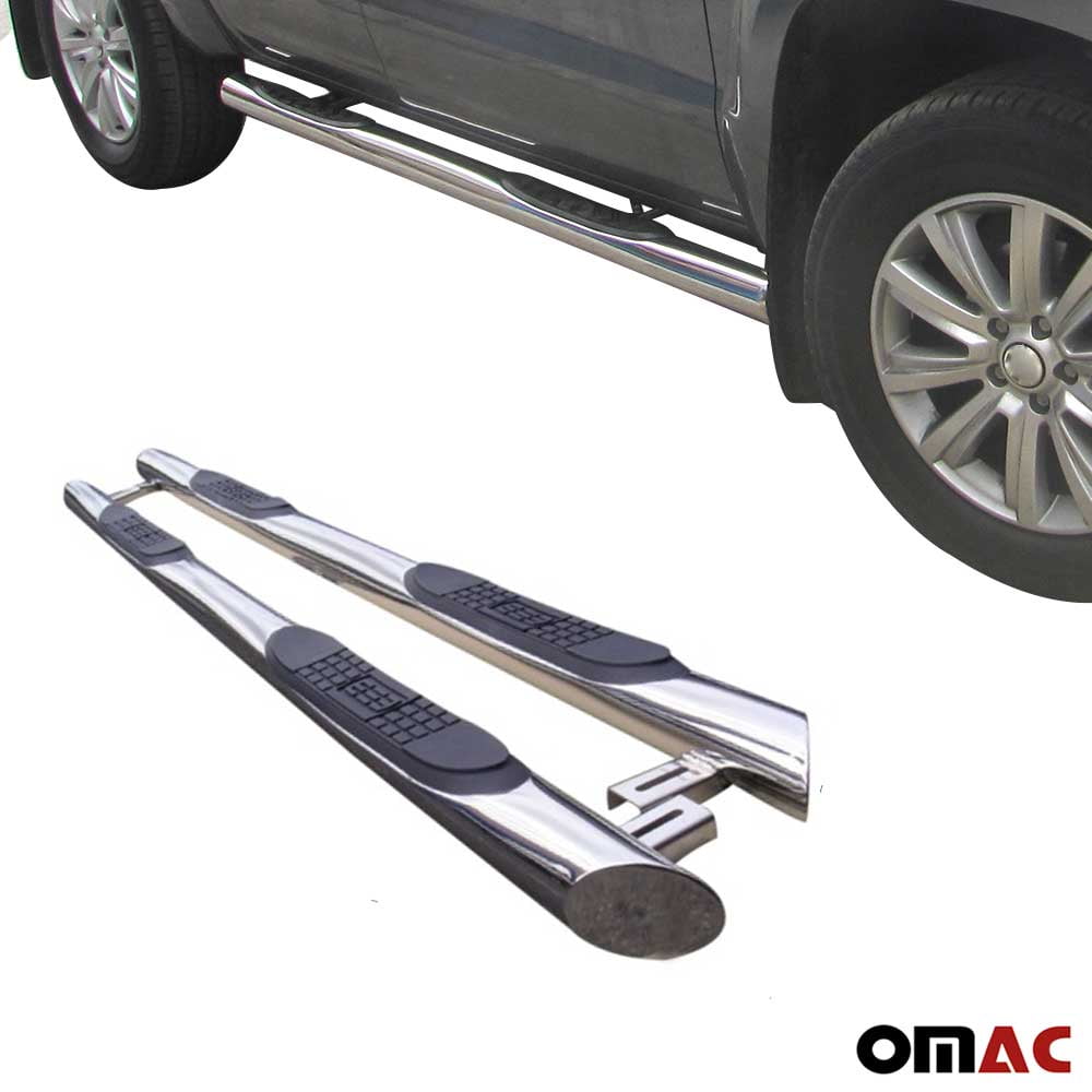 Side Steps Running Boards Nerf Bars S.Steel Set For Mercedes ML W164