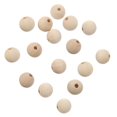 thumbnail image 1 of DIY Loose Beads 100 Pcs Wooden Beads Ideal For Crafting Jewelry Accessories And Tree Ornaments, 1 of 3